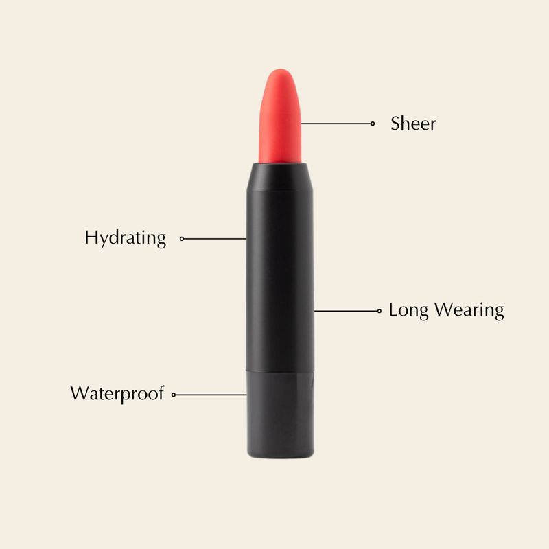 EpiLynx Perfect Lip Crayon – Hydrating, Buildable, Vegan & Gluten-Free Lipstick Balm Pencil