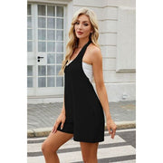 Mill's Beauty Supply V-Neck Halter Neck Romper