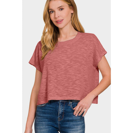 Zenana Round Neck Short Sleeve T-Shirt