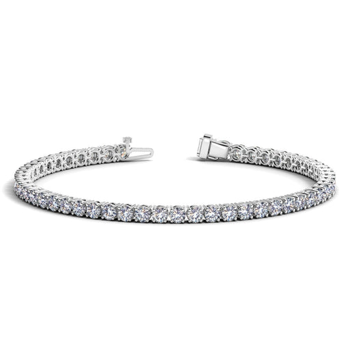 Bids.com Lab Grown Round Diamond Tennis Bracelet in 14k White Gold (6 cctw F/G  VS2/SI1) Bracelets