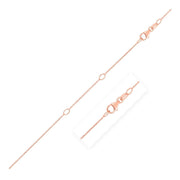 Bids.com Double Extendable Cable Chain in 14k Rose Gold (1.0mm) Necklaces