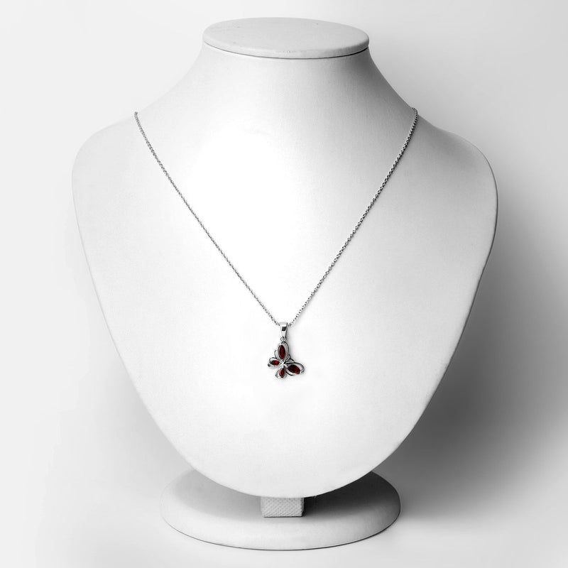 Bids.com 0.80 Carat Genuine Garnet .925 Sterling Silver Pendant Pendants