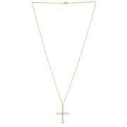 Bids.com 14k Yellow Gold Pearl Cross Pendant Pendants