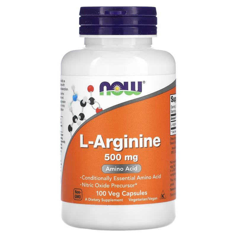 Now NOW Foods L-Arginine Pure Powder - Nitric Oxide Precursor, 500g Vitamins & Supplements