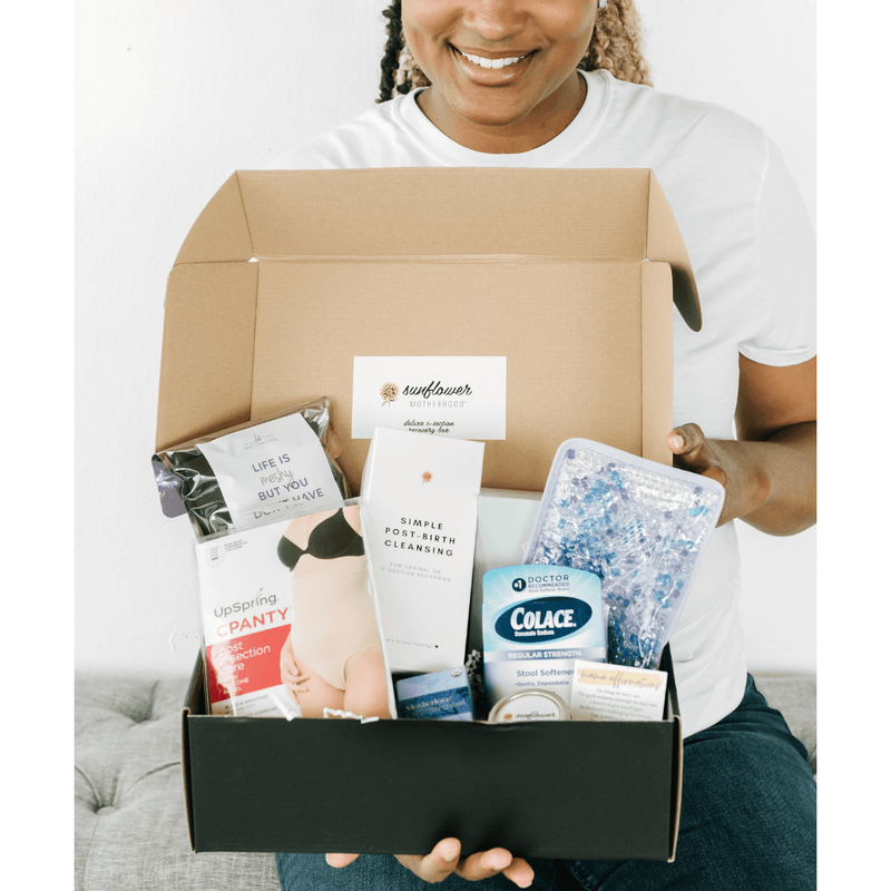 Sunflower Motherhood Deluxe C-Section Recovery Box Baby Gift Set