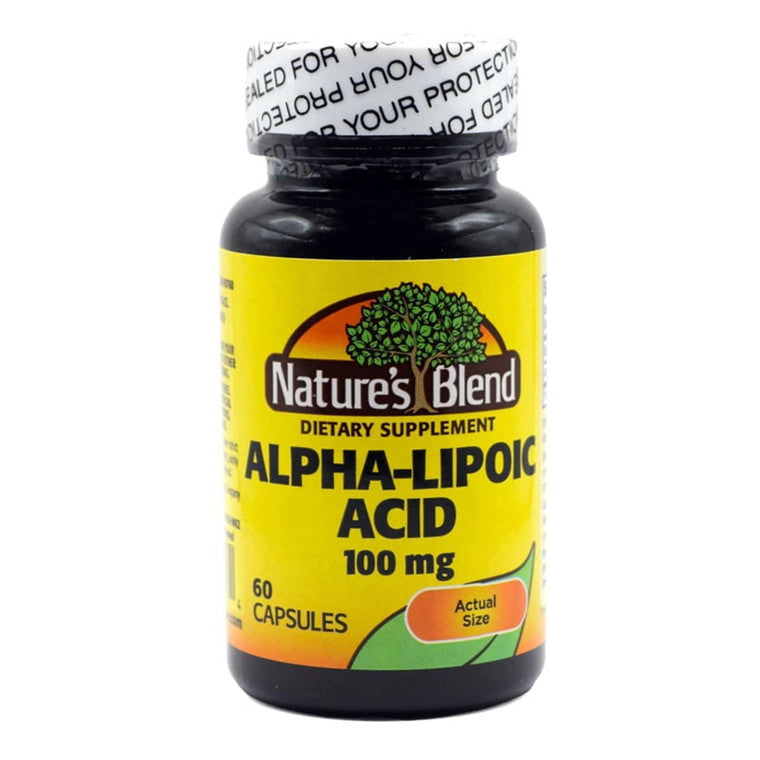 Nature's Blend Nature's Blend S 100 Mg Alpha Lipoic Acid Capsules 60 ct Vitamins & Supplements