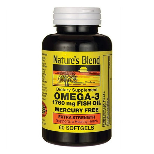 Nature's Blend Nature's Blend Omega 3 Softgels 60 Ct Vitamins & Supplements