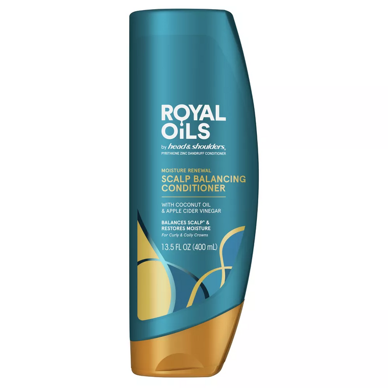 Head & Shoulders Head & Shoulders Royal Oils Moisture Renewal Conditioner With Coconut Oil 13.5 Fl Oz Bottle Conditioner Steel Blue