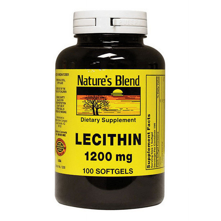 Nature's Blend Nature's Blend Lecithin, 1200 Mg Capsules  100 Ct Vitamins & Supplements