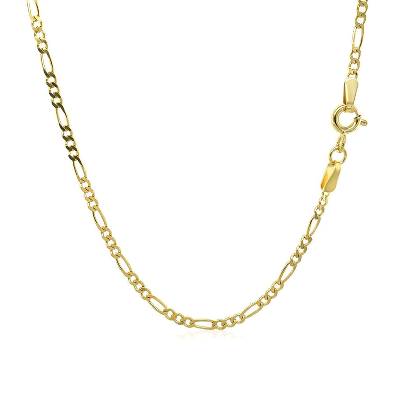 Bids.com 14k Yellow Gold Solid Figaro Chain 1.9mm Necklaces