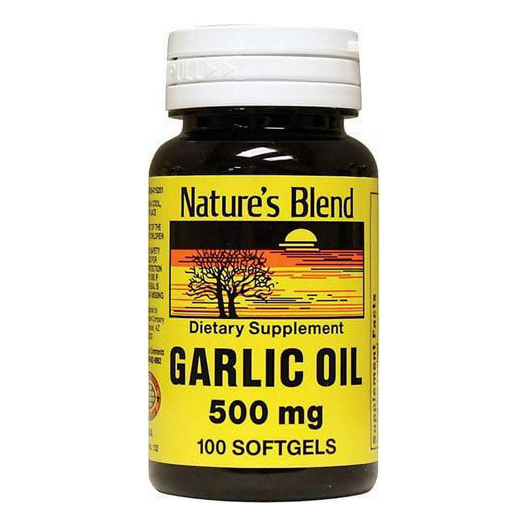 Nature's Blend Nature's Blend S Garlic Oil 500 Mg 100 Softgels Garlic