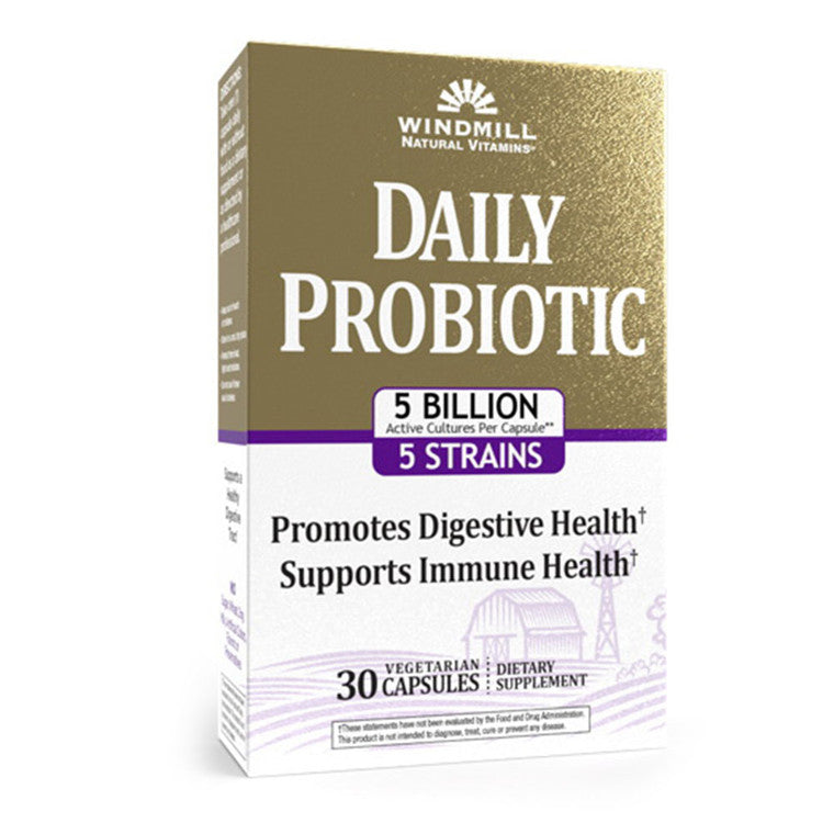 Windmill Health Windmill Health® Daily Probiotic – 5 Billion CFU – Capsules Vitamins & Supplements
