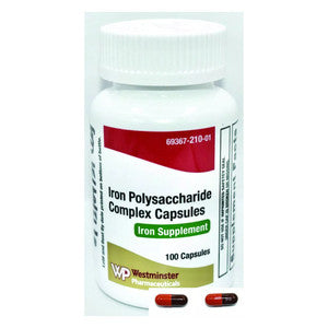 0 Westminster Iron Polysaccharide Complex Supplement Capsules Vitamins & Supplements