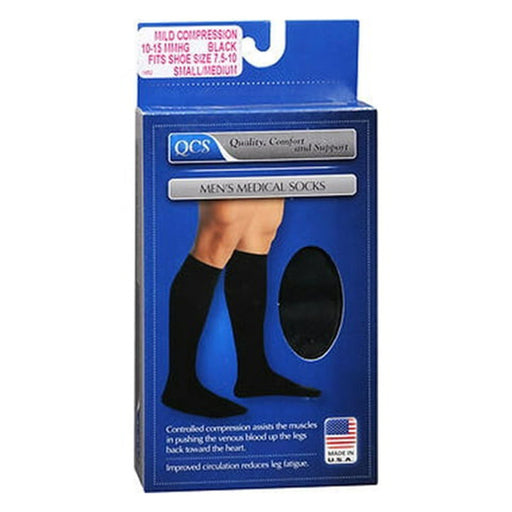 Scott Specialties Loving Comfort Dress Socks  Knee High Closed Toe Men's 10-15Mmhg  Black -Small/Medium Medical