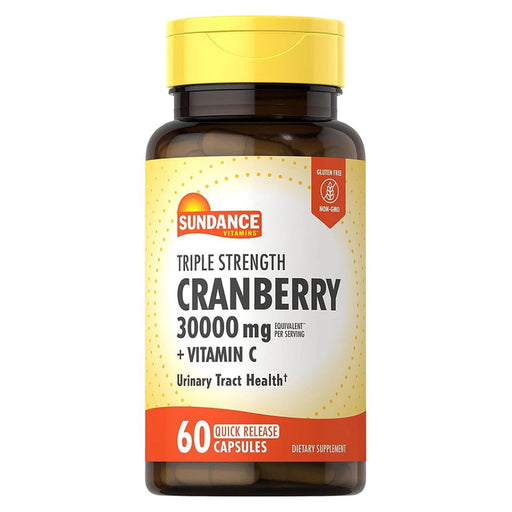 Sundance Sundance Vitamins Ultra Triple Strength Cranberry 15,000 Mg + Vitamin C - 60 Capsules Vitamins & Supplements