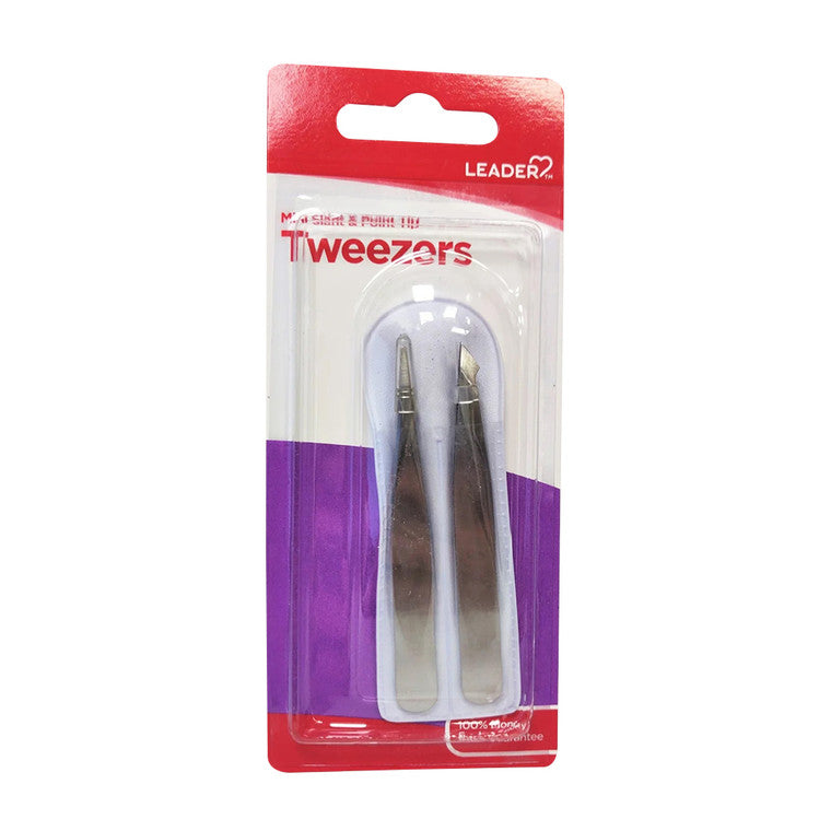 Leader Leader Tweezers Mini Slant And Point With Case Personal Care