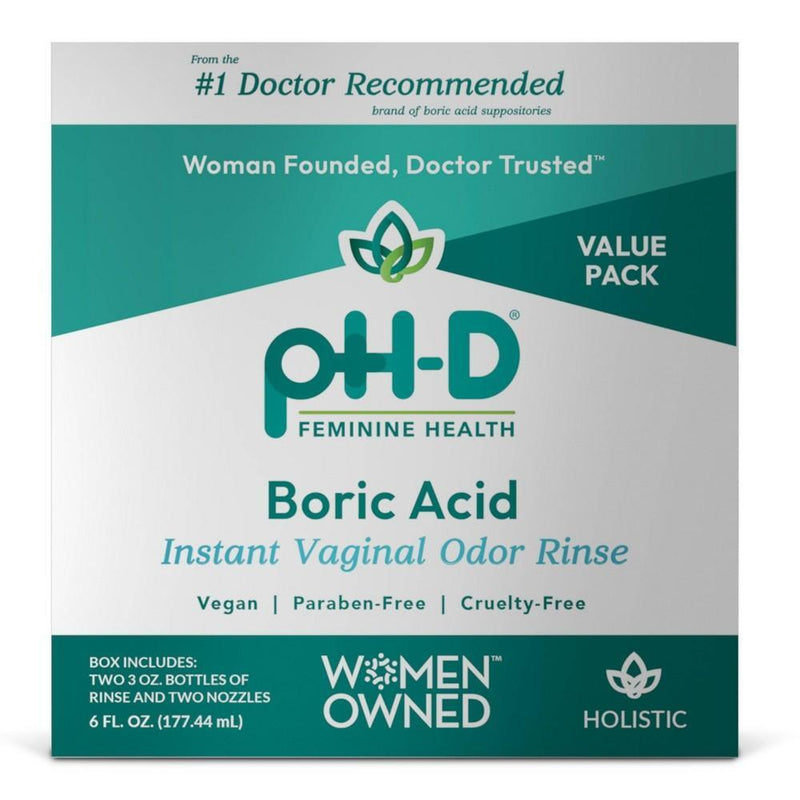 pH-D Feminine Health pH-D Feminine Health P H Vaginal Odor Rinse, Instant, Boric Acid 6 Fl Oz Health & Beauty