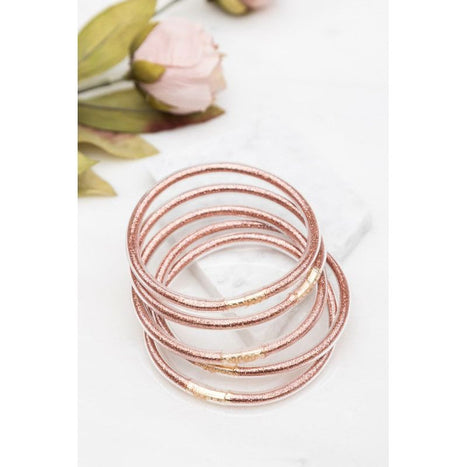 Glitter Jelly Bangle Bracelets