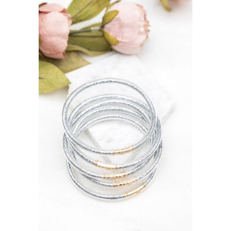 Glitter Jelly Bangle Bracelets