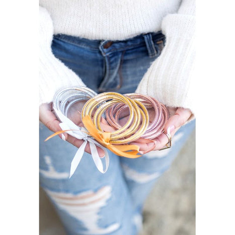 Glitter Jelly Bangle Bracelets