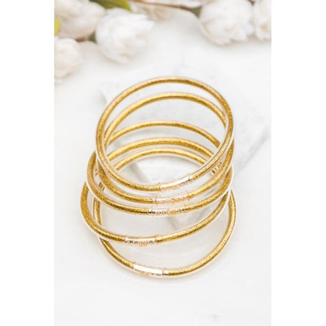 Glitter Jelly Bangle Bracelets