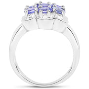 Bids.com 1.19 Carat Genuine Tanzanite .925 Sterling Silver Ring Rings