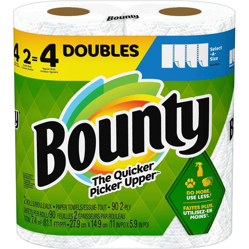Bounty Bounty Select-a-size Paper Towels 2 Double Rolls White Paper Towels