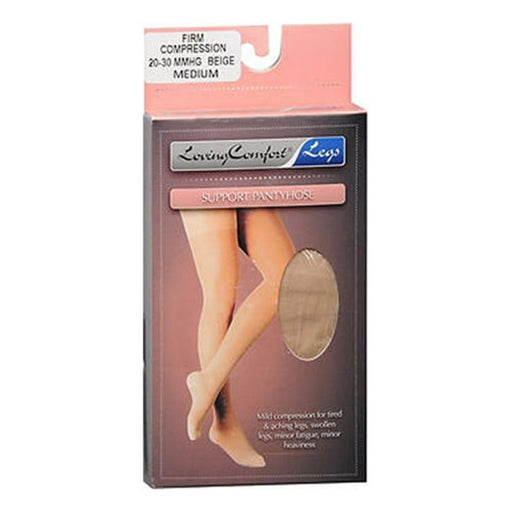 Loving Comfort Loving Comfort® Firm Compression Stockings – 20-30 mmHg  (Beige - Medium) Personal Care