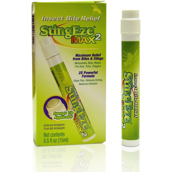 StingEze StingEze Max Insect Bite Relief .5oz Dauber Model: 33126 Repellents White Smoke