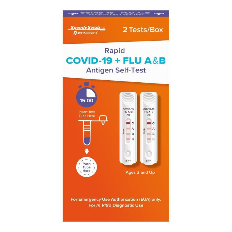 Speedy Swab Speedy Swab Antigen Self-Test, COVID-19 + Flu A&B, Rapid Medical Tests Chocolate