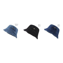 Aili's Corner Pocket Accent Denim Bucket Hat