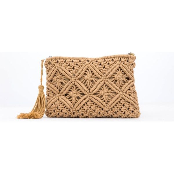 Macrame Tassel Clutch