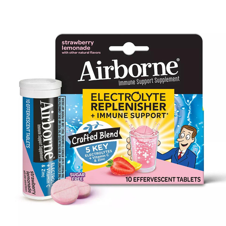 Airborne Airborne Electrolyte Immune Support Vitamins & Supplements White Smoke