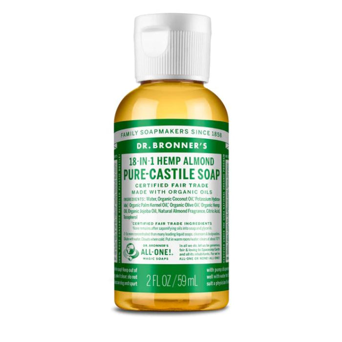 Dr. Bronner's Dr. Bronner's Organic 18-in-1 Hemp Pure Castile Liquid Soap Almond 2 Fl. Oz Bath & Body