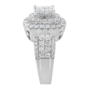 Bids.com 14KT White Gold Round and Princess Diamond Ring (2 1/4 cttw, H-I Color, SI1-SI2 Clarity) Rings