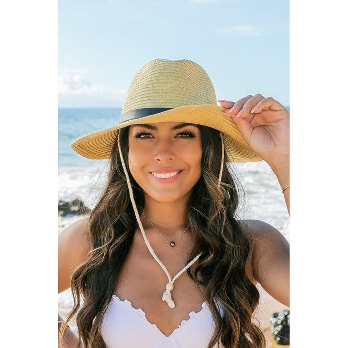 Drawstring Panama Hat