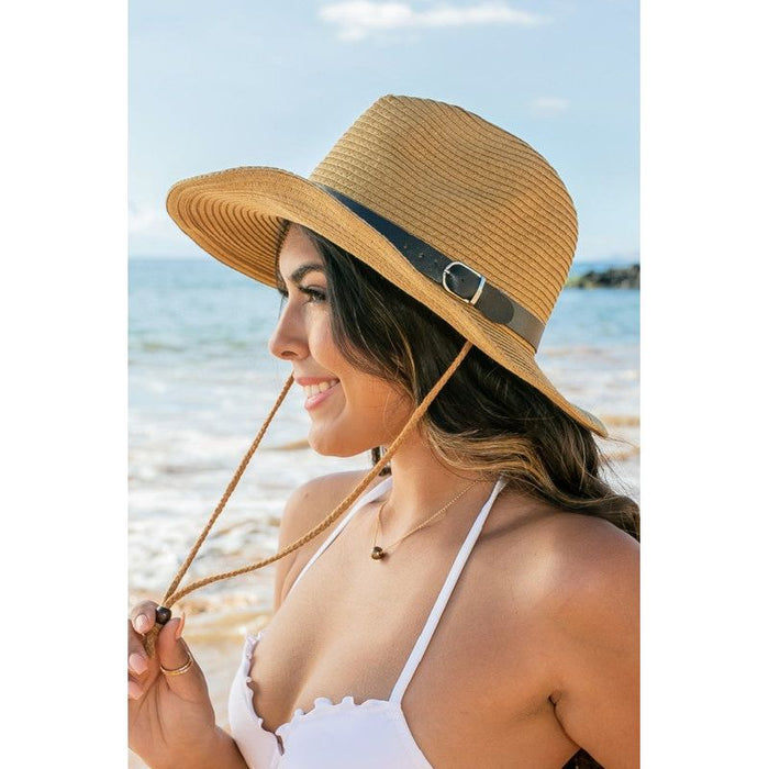 Drawstring Panama Hat