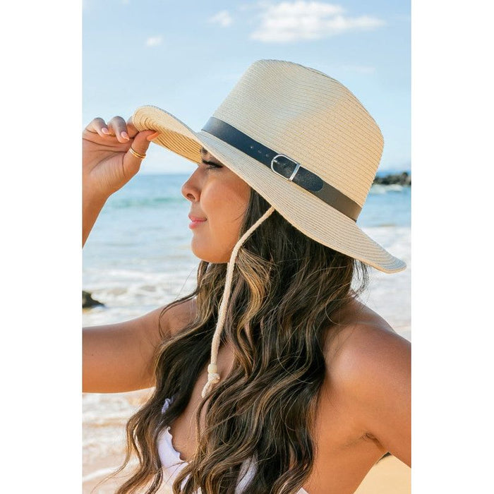 Drawstring Panama Hat