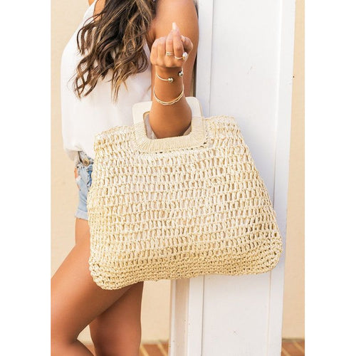 Oversized Straw Tote