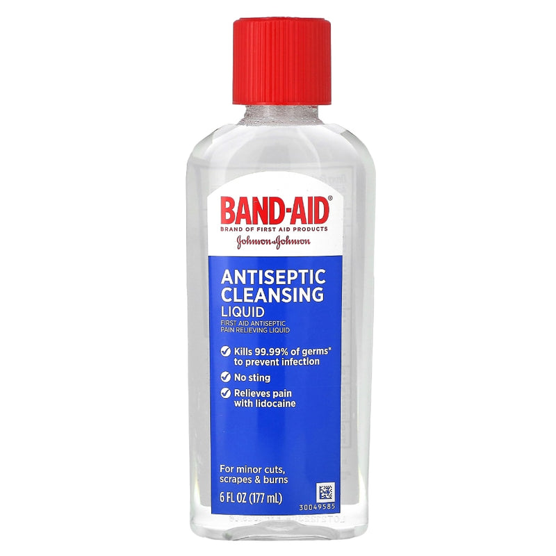 Band-Aid Band-Aid Brand Pain Relieving Antiseptic Cleansing Liquid, 6 Oz First Aid
