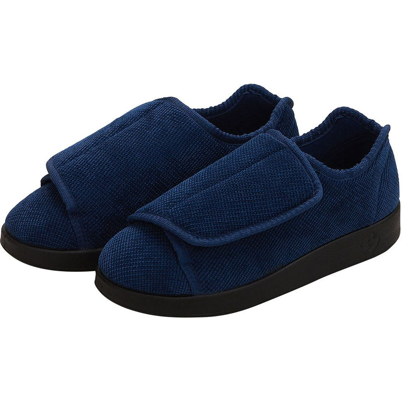 Silverts Silverts Slippers - Navy Blue, Size 11 / 2X-Wide Shoes