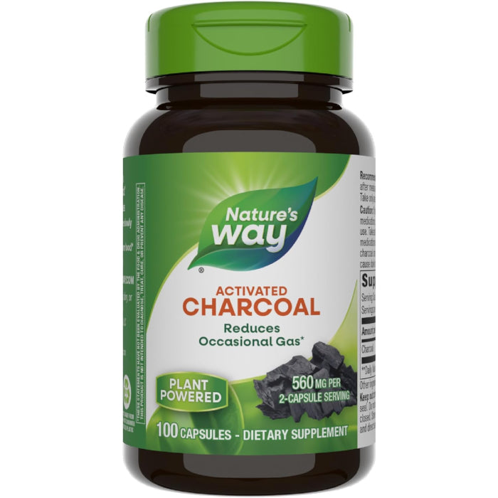 Nature's Way Nature's Way Charcoal, Activated, 560 Mg, Capsules Vitamins & Supplements