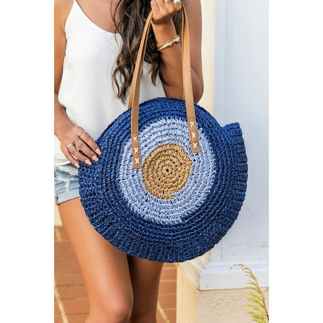 Straw Circle Tote