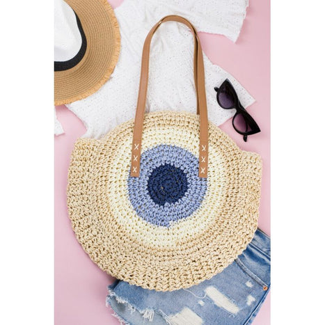 Straw Circle Tote