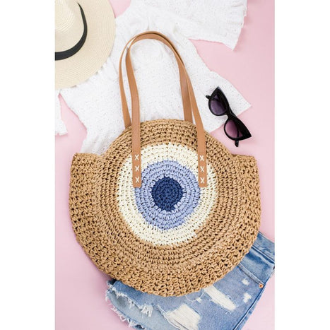 Straw Circle Tote