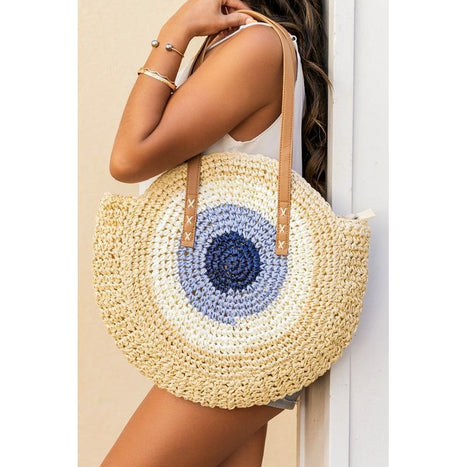 Straw Circle Tote