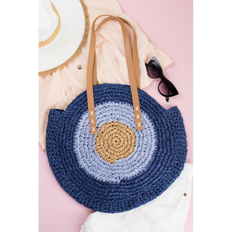 Straw Circle Tote