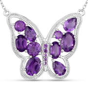 Bids.com 4.32 Carat Genuine Amethyst .925 Sterling Silver Necklace Necklaces