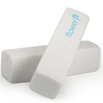 Flowery Flowery Polar Bar White Block Nail File 1 Nails