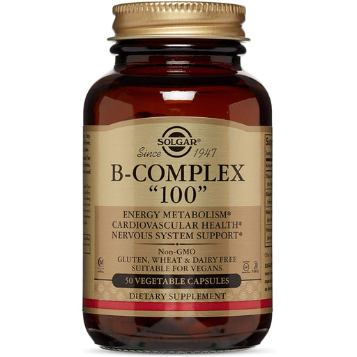 Solgar Solgar Vitamin B-Complex "100" Vegetable Capsules, 50 Vitamins & Supplements